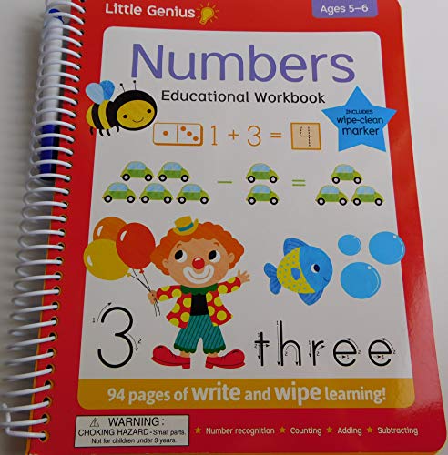 Beispielbild fr Little Genius Numbers Educational Workbook Ages 5-6 zum Verkauf von HPB-Ruby