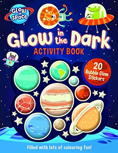 Beispielbild fr Glow in the Dark Activity Book with Bubble Glow Stickers (Glow in Space) zum Verkauf von WorldofBooks