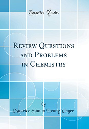 Stock image for Review Questions and Problems in Chemistry Classic Reprint for sale by PBShop.store US