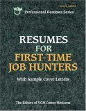 Stock image for RESUMES FOR FIRST-TIME JOB HUNTERS for sale by Neil Shillington: Bookdealer/Booksearch