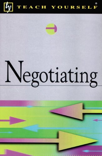Stock image for Teach Yourself Negotiating for sale by Better World Books