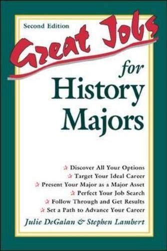 9780658010613: Great Jobs for History Majors