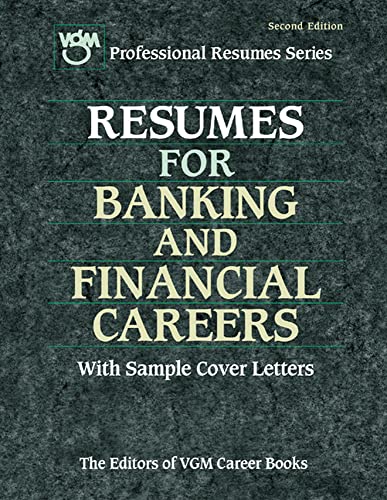 Stock image for Resumes for Banking and Financial Careers for sale by Better World Books