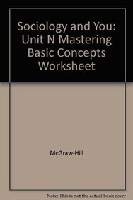 Sociology and You, Unit 1 Mastering Basic Units (9780658012440) by Unknown Author