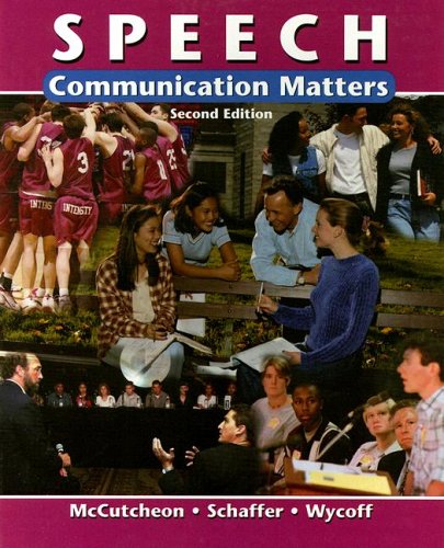 Stock image for Speech: Communication Matters for sale by HPB-Red