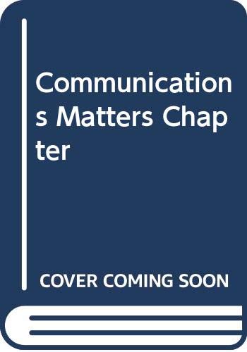 Stock image for Speech Communication Matters, Revised Second Edition: Chapter 14, Teacher's Resource Book With Answer Key (2001 Copyright) for sale by ~Bookworksonline~