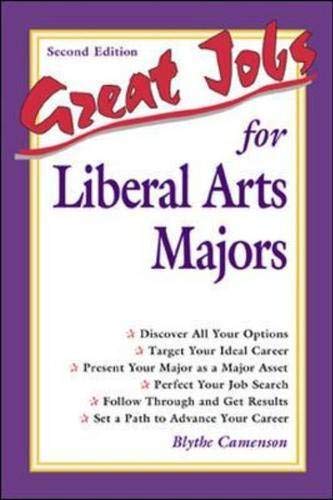 Imagen de archivo de Great Jobs for Liberal Arts Majors a la venta por Top Notch Books