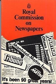 Stock image for Royal Commisson on Newspapers for sale by Books on the Square