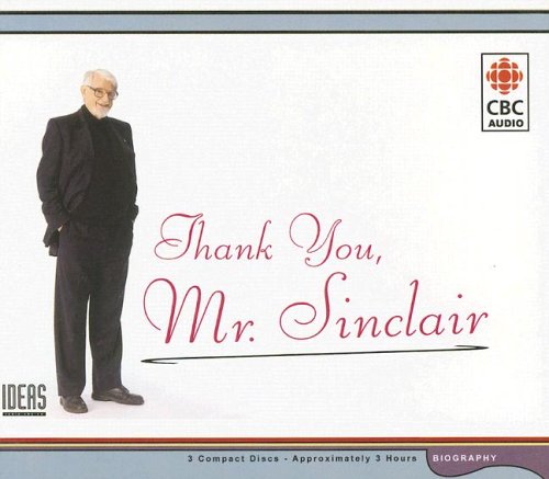 Thankyou, Mr. Sinclair (9780660195544) by Sinclair, Lister