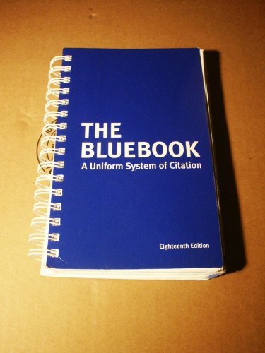 Stock image for The Bluebook: A Uniform System of Citation for sale by ThriftBooks-Atlanta