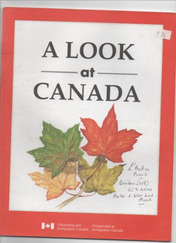 Beispielbild fr A Look At Canada zum Verkauf von Bay Used Books