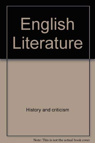 Imagen de archivo de English Literature: Ginn Literature Series a la venta por Basement Seller 101