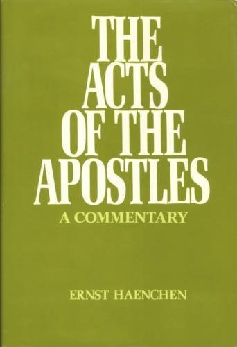 Stock image for The Acts of the Apostles, A Commentary for sale by Better World Books