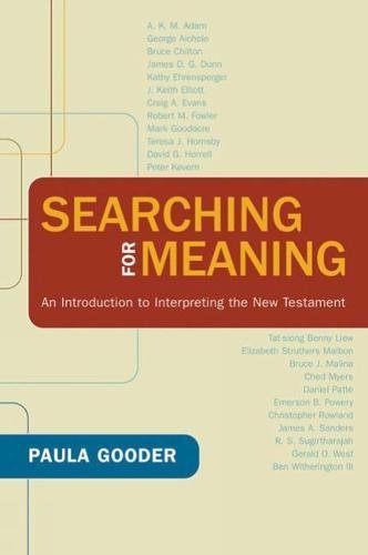 Beispielbild fr Searching for Meaning: An Introduction to Interpreting the New Testament zum Verkauf von ThriftBooks-Dallas