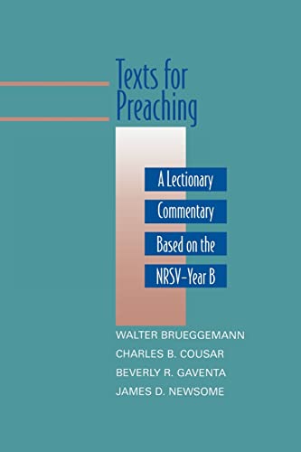 9780664239176: Texts for Preaching - Year B: A Lectionary Commentary Based on the NRSV