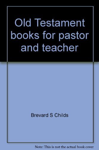 Imagen de archivo de Old Testament books for pastor and teacher a la venta por Wonder Book