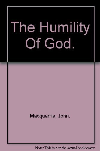 Imagen de archivo de The Humility of God a la venta por Better World Books