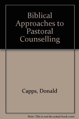 Beispielbild fr Biblical Approaches to Pastoral Counseling zum Verkauf von Half Price Books Inc.