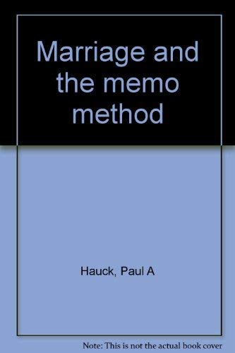 Stock image for Marriage and the Memo Method for sale by Red Feather Books