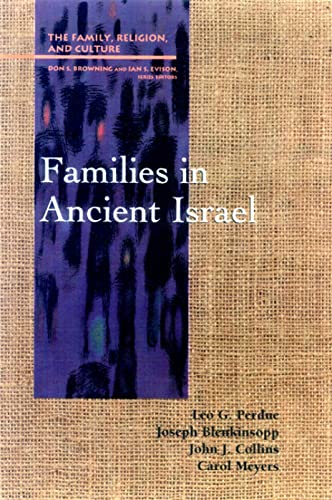 Imagen de archivo de Families in Ancient Israel a la venta por Better World Books
