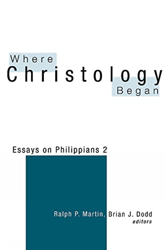 Imagen de archivo de Where Christology Began: Essays on Philippians 2 a la venta por Revaluation Books