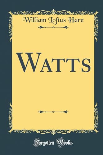 Stock image for Watts Classic Reprint for sale by PBShop.store US