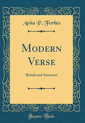 Stock image for Modern Verse British and American Classic Reprint for sale by PBShop.store US