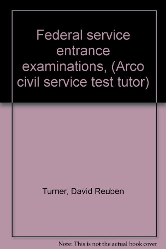 Beispielbild fr Federal service entrance examinations, (Arco civil service test tutor) zum Verkauf von Wonder Book