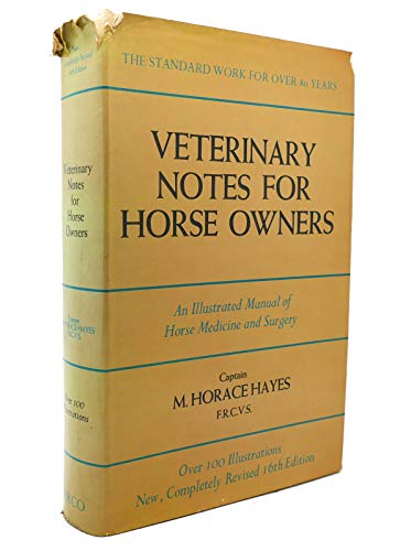 Beispielbild fr Veterinary Notes for Horse Owners zum Verkauf von A Good Read, LLC