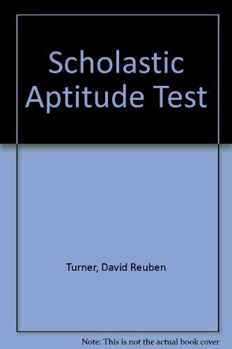 Stock image for Scholastic Aptitude Tests for sale by Ergodebooks