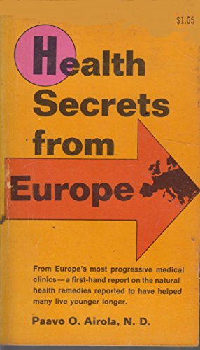 Imagen de archivo de Health secrets from Europe a la venta por BooksRun