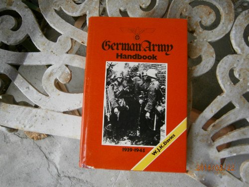 Imagen de archivo de German Army handbook, 1939-1945 a la venta por HPB-Emerald