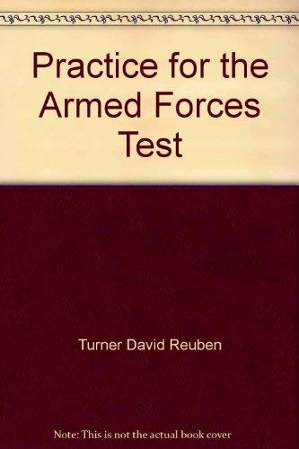 Beispielbild fr Practice for the Armed Forces test zum Verkauf von Wonder Book