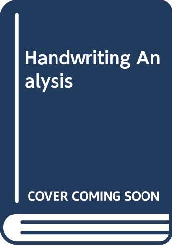 Stock image for Handwriting Analysis for sale by Better World Books