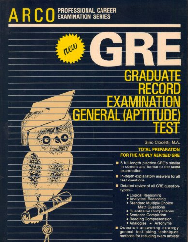 Beispielbild fr GRE: Graduate record examination general (aptitude) test ; complete preparation for the NEW test zum Verkauf von Wonder Book