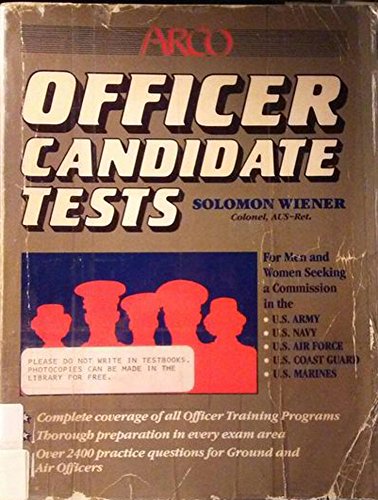 9780668056656: Officer Candidate Tests