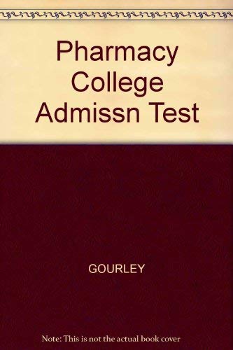 9780668056823: Pharmacy College Admissn Test