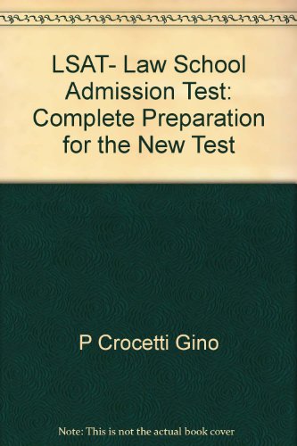 9780668061339: LSAT- Law School Admission Test: Complete Preparation for the New Test