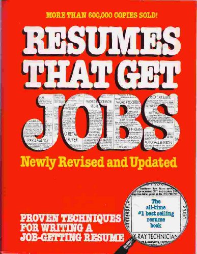 Stock image for Resumes That Get Jobs: Resume Service for sale by Half Price Books Inc.