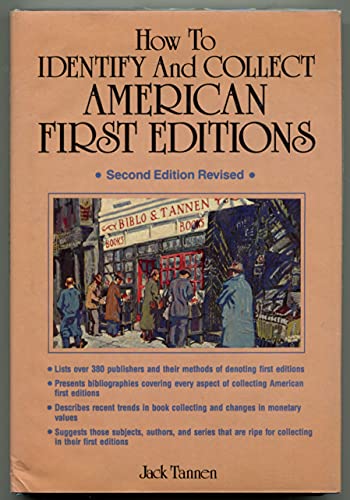 Beispielbild fr How to Identify and Collect American First Editions: A Guide Book zum Verkauf von Books of the Smoky Mountains