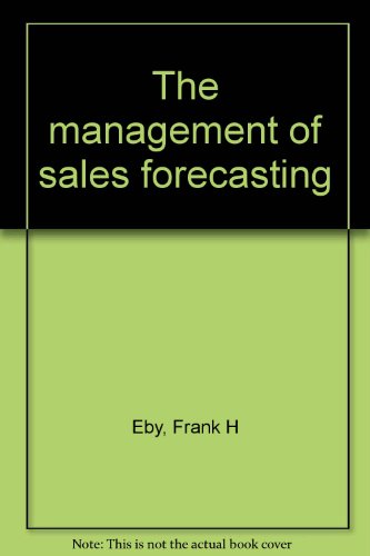 Beispielbild fr The Management of Sales Forecasting zum Verkauf von NEPO UG