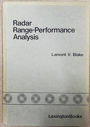 Beispielbild fr Radar Range-performance Analysis zum Verkauf von Ammareal