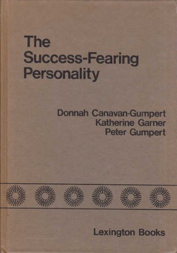 Beispielbild fr The Success Fearing Personality zum Verkauf von Better World Books