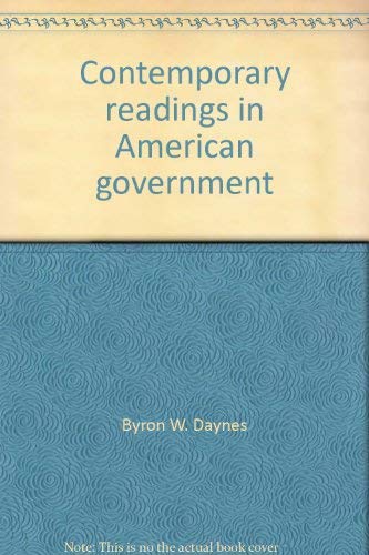 Stock image for Contemporary readings in American government for sale by dsmbooks