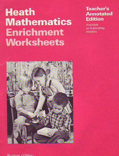 9780669012361: Heath Mathematics Enrichment Worksheets