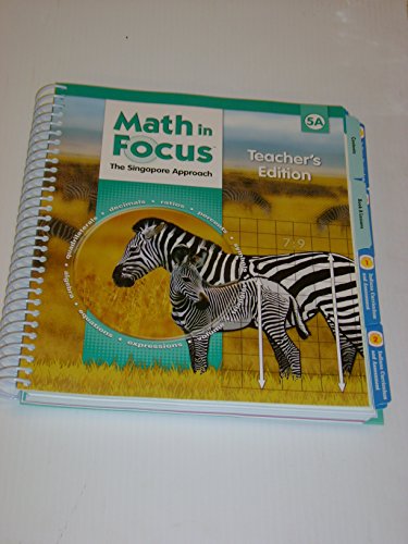 Math in Focus: Singapore Math Grade 5: Teacher's Edition (9780669013818) by GREAT SOURCE