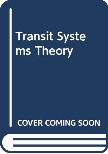 Beispielbild fr Transit Systems Theory zum Verkauf von Better World Books