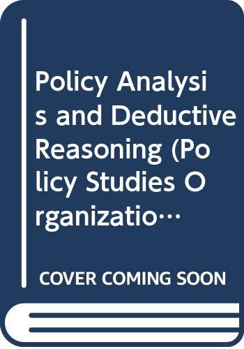 9780669020809: Policy Analysis and Deductive Reasoning