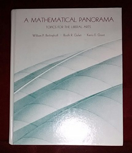 Imagen de archivo de A Mathematical Panorama : Topics for the Liberal Arts a la venta por Better World Books