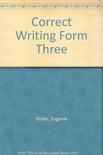 9780669024876: Correct Writing Form Three